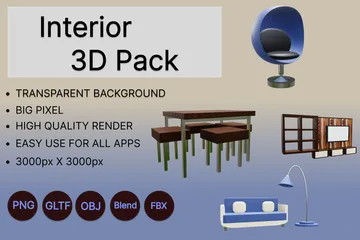 Intérieur Pack 3D Icon