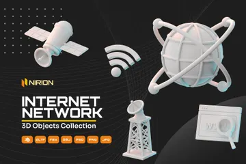 Internet Network 3D Icon Pack