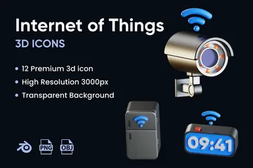 Internet Of Things 3D Icon Pack