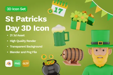 Le jour de la Saint-Patrick Pack 3D Icon