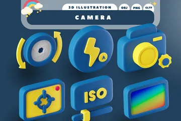 Kamera 3D Icon Pack
