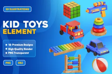 Kid Toys 3D Icon Pack