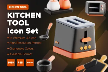 Kitchen Tools 3D Icon Pack