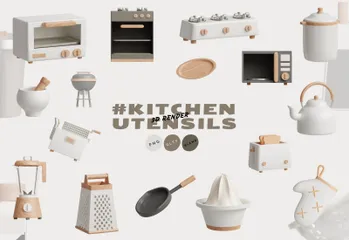 Kitchen Utensils 3D Icon Pack