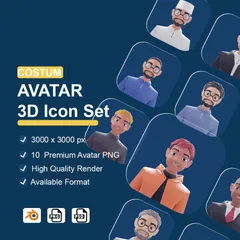 AVATAR-KOSTÜM 3D Icon Pack