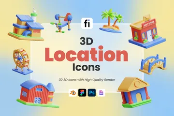 Location 3D Icon Pack