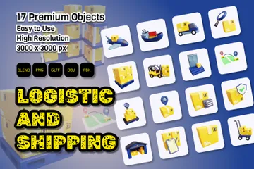 Logistic And Shipping 3D Icon Pack