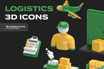 Logistics 3D Icon Pack