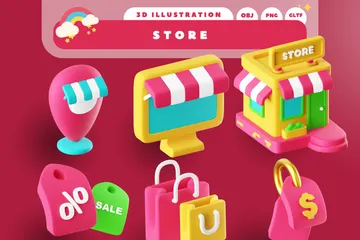 Magasin Pack 3D Icon