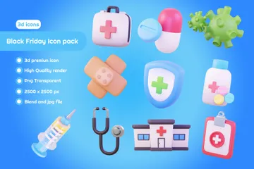 Medical 3D Icon Pack