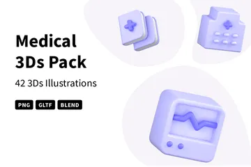 Médical Pack 3D Icon