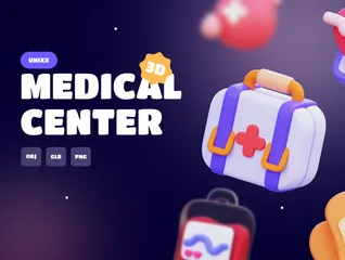 Medical Center 3D Icon Pack