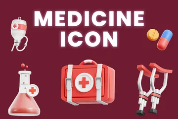 Medicine & Medicare 3D Icon Pack