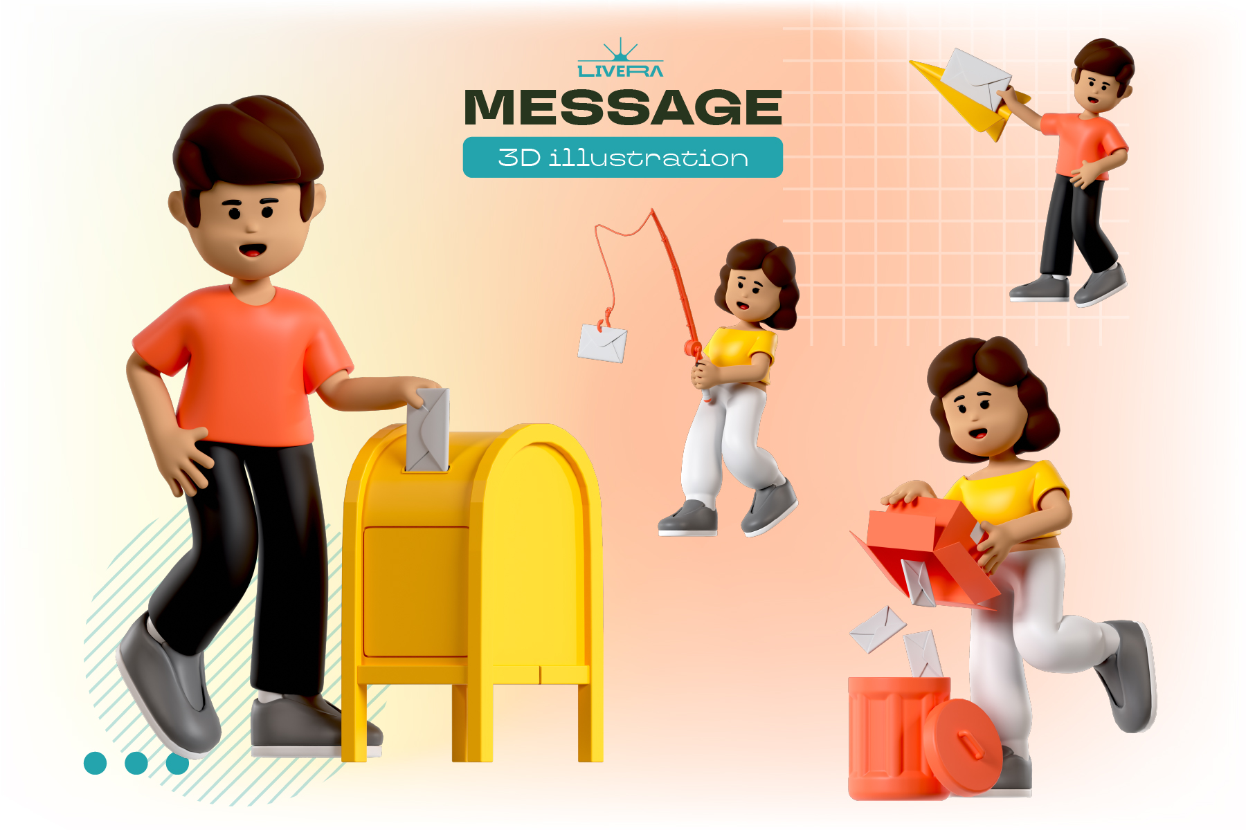 Pack custom mockup 1 - Message