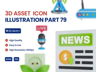 Miscellaneous 3D Icon Pack