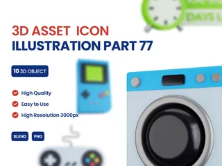 Miscellaneous 3D Icon Pack