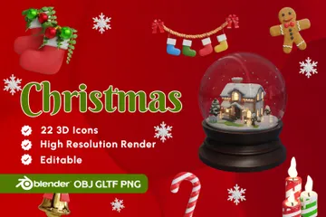 Natal Pacote de Icon 3D