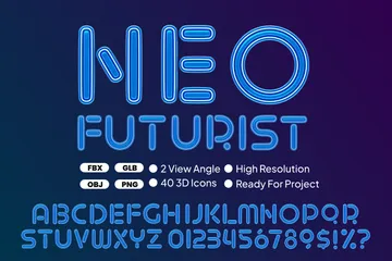 Neo Futurist 3D Icon Pack