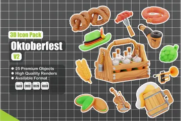 Oktoberfest Paquete de Icon 3D