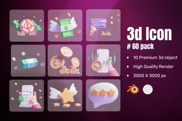 Online Business 3D Icon Pack