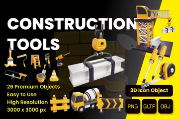 Outils de construction Pack 3D Icon