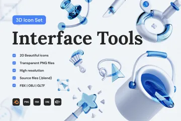 Outils d'interface Pack 3D Icon