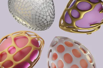 Parametric Eggs 3D Icon Pack