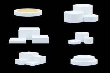 Podium Display 3D Icon Pack