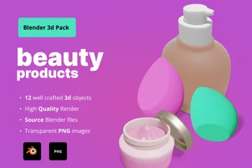 Produtos de beleza Pacote de Icon 3D
