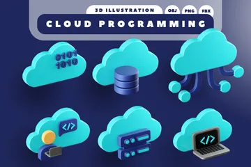 Programmation cloud Pack 3D Icon