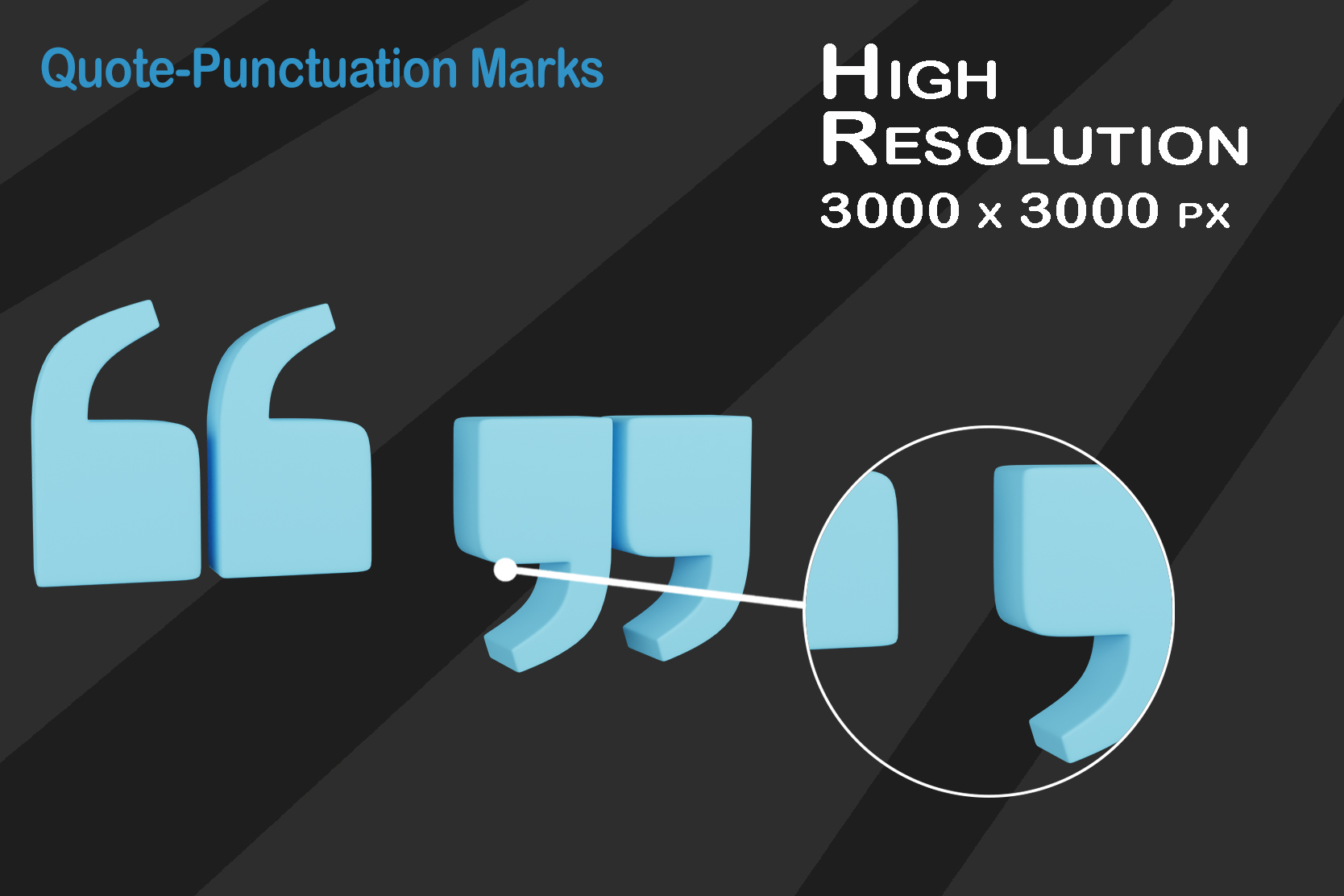 Pack custom mockup 2 - Quotation Punctuation Marks