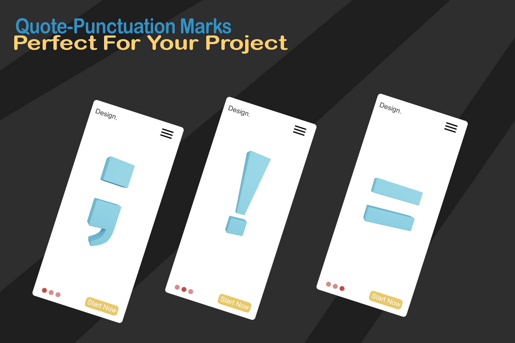 Pack custom mockup 3 - Quotation Punctuation Marks