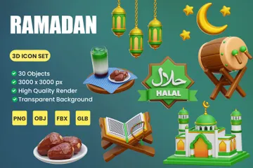 Ramadã Pacote de Icon 3D