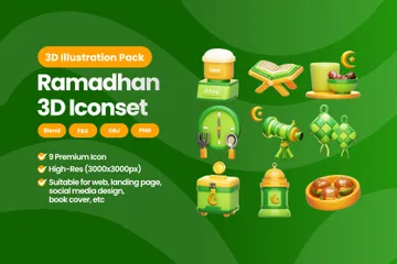 Ramadã 3D Icon Pack