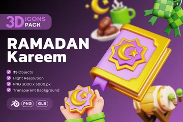 Ramadan Kareem 3D Icon Pack