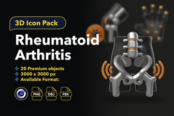 Rheumatoid Arthritis 3D Icon Pack