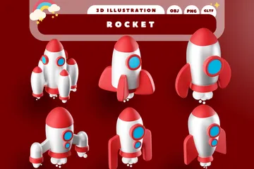 Rocket 3D Icon Pack