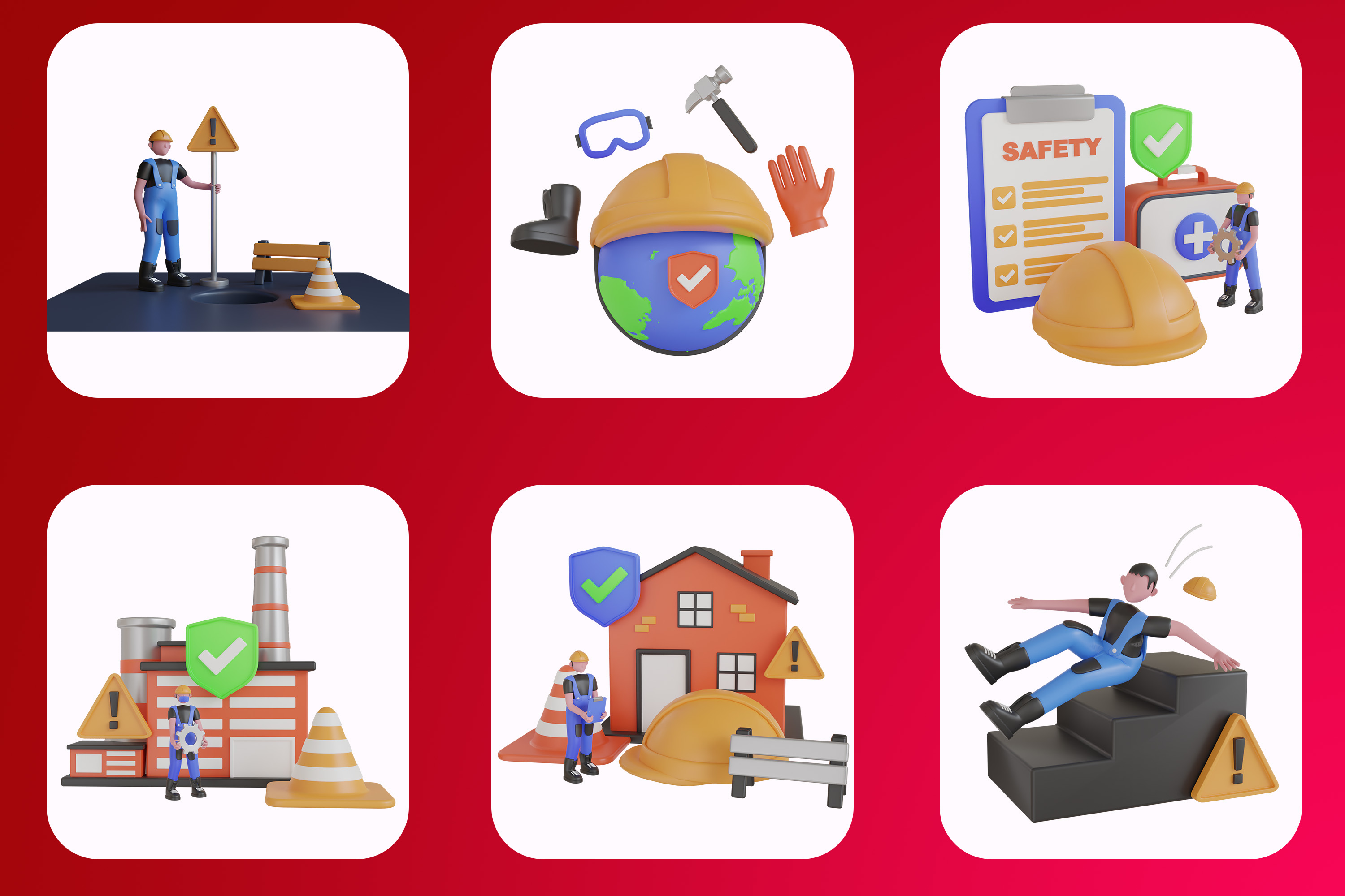 Pack custom mockup 4 - Safety Work