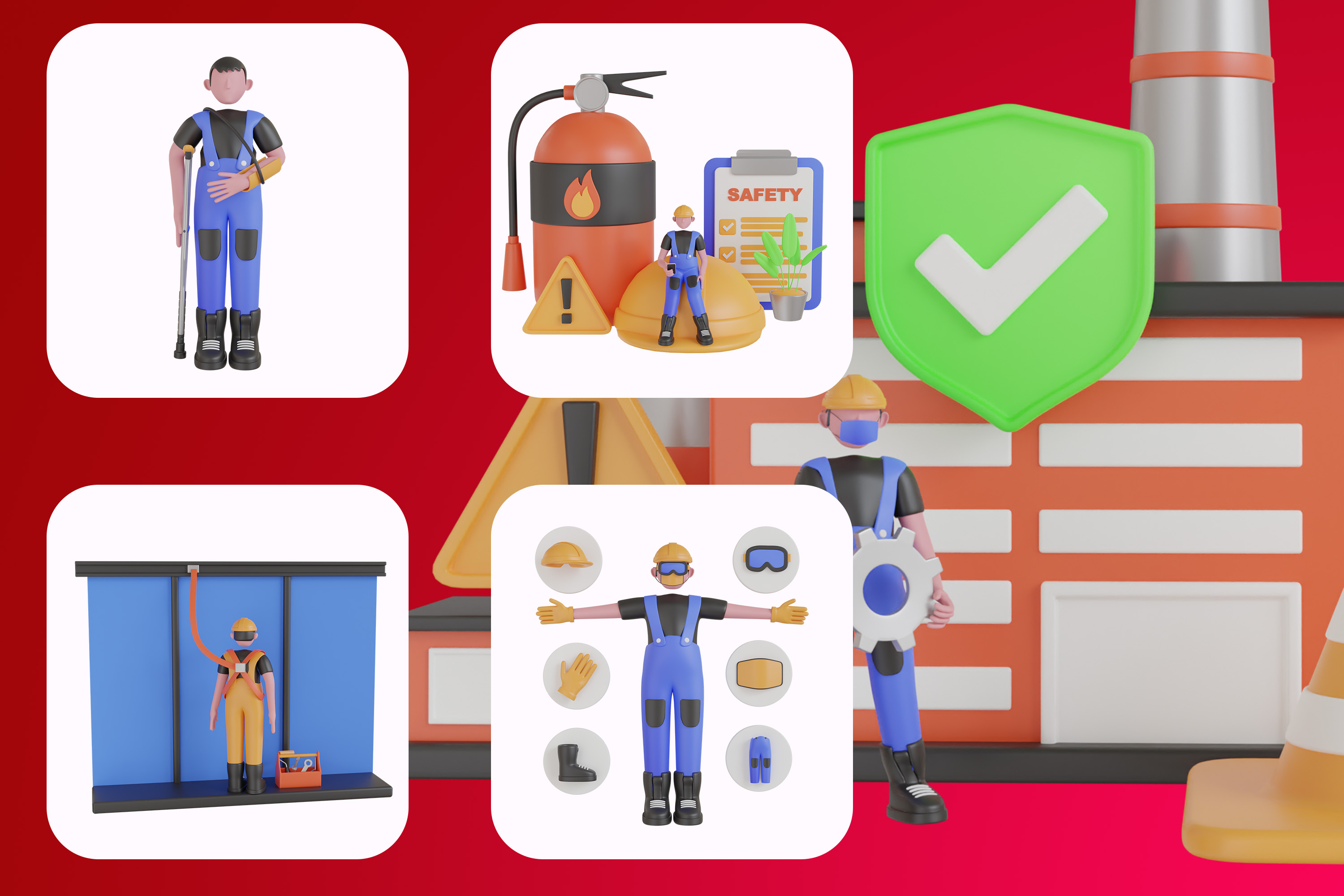 Pack custom mockup 5 - Safety Work