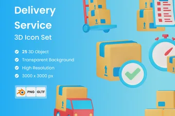 Service de livraison Pack 3D Icon