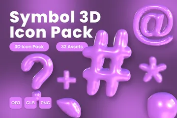 Símbolo 3D Icon Pack