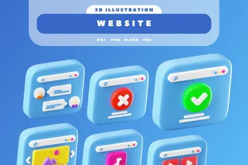 Site web Pack 3D Icon