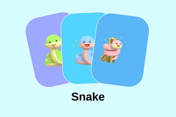 Snake 3D Icon Pack