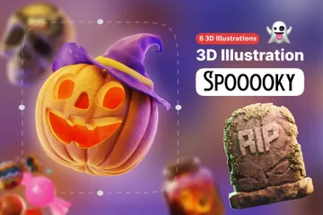 Spooky 3D Icon Pack