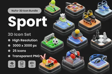 Sport Pack 3D Icon