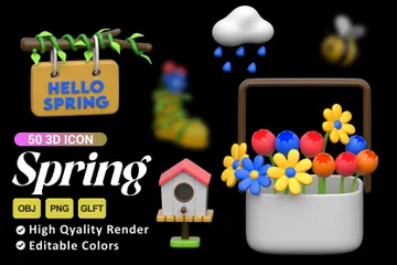 Spring 3D Icon Pack