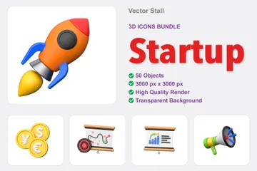 Start-up 3D Icon Pack