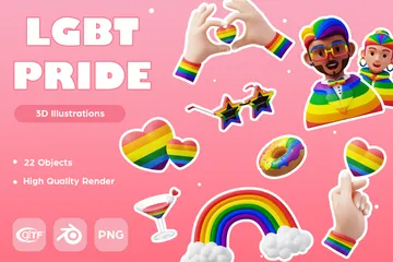 Pride-Monat 3D Icon Pack