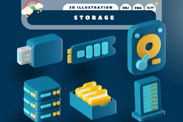 Storage 3D Icon Pack