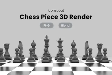 Tablero de ajedrez Paquete de Icon 3D